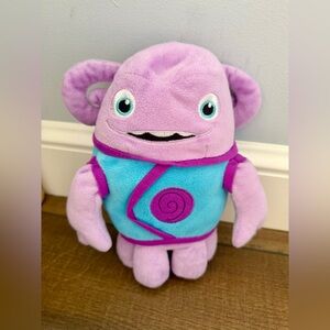 Dreamworks HOME Oh Boov Purple Alien Plush Stuffed Animal 9.5”